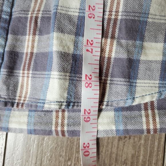 Weatherproof Blue Gray and White Casual Button Down Shirt Men's Size Medium EUC - Picture 8 of 16